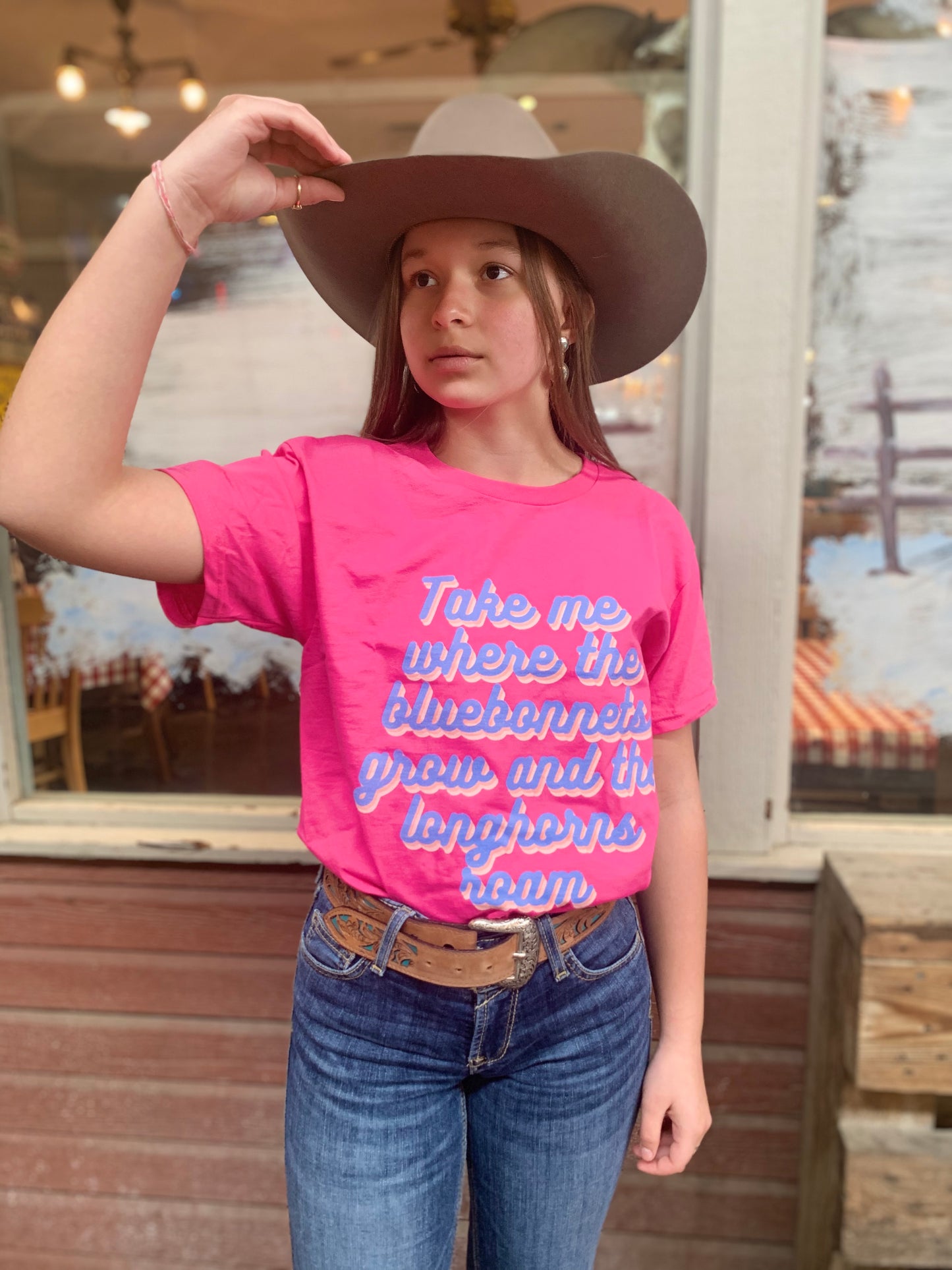 Bluebonnets & Longhorns Tee